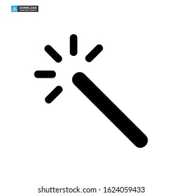 magic stick icon isolated sign symbol vector illustration - high quality black style vector icons
