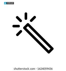 magic stick icon isolated sign symbol vector illustration - high quality black style vector icons
