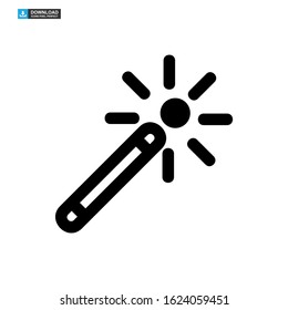 magic stick icon isolated sign symbol vector illustration - high quality black style vector icons
