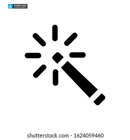 magic stick icon isolated sign symbol vector illustration - high quality black style vector icons
