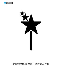 magic stick icon isolated sign symbol vector illustration - high quality black style vector icons
