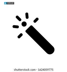 magic stick icon isolated sign symbol vector illustration - high quality black style vector icons
