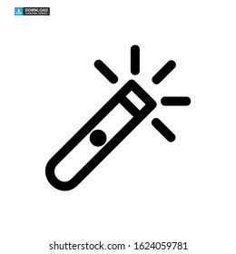 magic stick icon isolated sign symbol vector illustration - high quality black style vector icons
