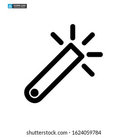 magic stick icon isolated sign symbol vector illustration - high quality black style vector icons
