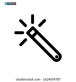 magic stick icon isolated sign symbol vector illustration - high quality black style vector icons
