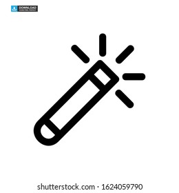 magic stick icon isolated sign symbol vector illustration - high quality black style vector icons
