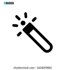 magic stick icon isolated sign symbol vector illustration - high quality black style vector icons
