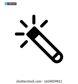 magic stick icon isolated sign symbol vector illustration - high quality black style vector icons
