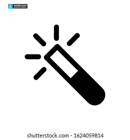 magic stick icon isolated sign symbol vector illustration - high quality black style vector icons
