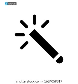magic stick icon isolated sign symbol vector illustration - high quality black style vector icons
