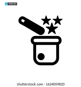 magic stick icon isolated sign symbol vector illustration - high quality black style vector icons

