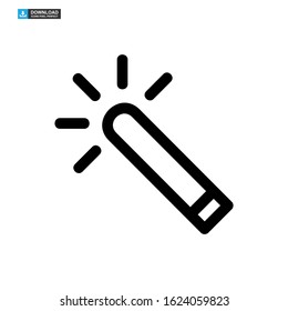 magic stick icon isolated sign symbol vector illustration - high quality black style vector icons
