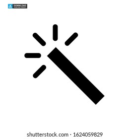 magic stick icon isolated sign symbol vector illustration - high quality black style vector icons
