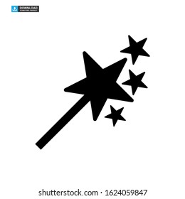 magic stick icon isolated sign symbol vector illustration - high quality black style vector icons
