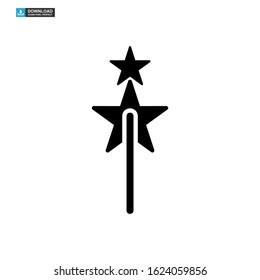 magic stick icon isolated sign symbol vector illustration - high quality black style vector icons
