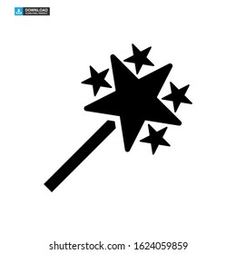 magic stick icon isolated sign symbol vector illustration - high quality black style vector icons
