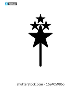 magic stick icon isolated sign symbol vector illustration - high quality black style vector icons

