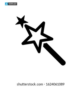 magic stick icon isolated sign symbol vector illustration - high quality black style vector icons
