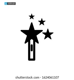 magic stick icon isolated sign symbol vector illustration - high quality black style vector icons
