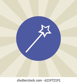 magic stick icon. sign design. background