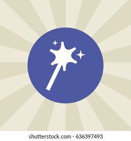magic stick icon. sign design. background
