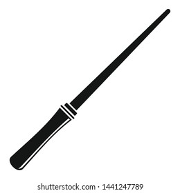 Magic stick icon. Simple illustration of magic stick vector icon for web design isolated on white background