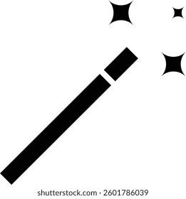magic stick icon vector. illustration icon.
