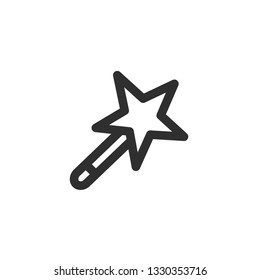 Magic Stick Icon, Wands Logo, Carnival & Amusement Symbol .