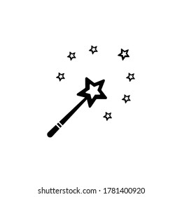 magic stick logo vector template
