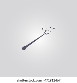 magic stick sign. icon design
