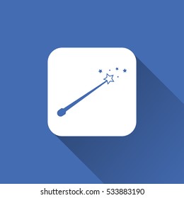 magic stick sign. icon design