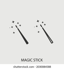 Magischer Stock, Vektorsymbol für Illustration von Web und Design