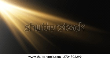 Magic Sunbeam Explosion and Glistering Light Illustration.