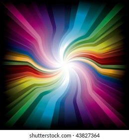  Magic swirl Rainbow Light with dark edge