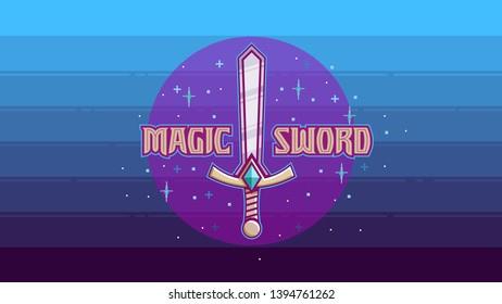 magic sword 80s cartoon style intro opening