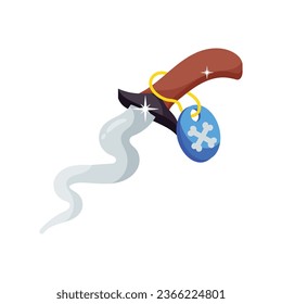 Magic sword vector colorful stickers Icon Design illustration. EPS 10 File