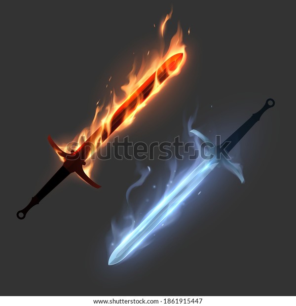 Magic swords in fire and\
ice