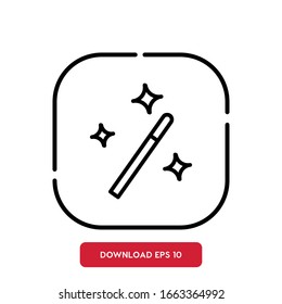 Magic symbol, event agency outline vector icon. Modern, simple flat vector illustration for web site or mobile app
