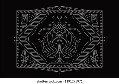 Magic Symbol. Mystic Symbol. Vector Illustration.