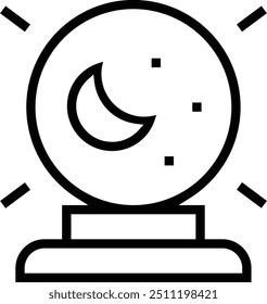magic symbols icon. Thin linear style design isolated on white background