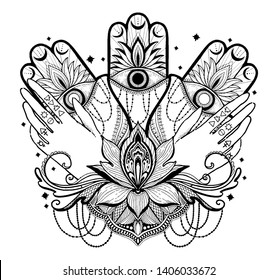 Set Eastern Ethnic Religious Symbols Mandala Stock Vector (Royalty Free ...
