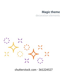 Magic theme, festive event