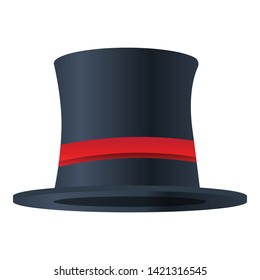 Magic top hat icon. Cartoon of magic top hat vector icon for web design isolated on white background