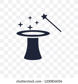 Magic transparent icon. Magic symbol design from Fairy tale collection. Simple element vector illustration on transparent background.