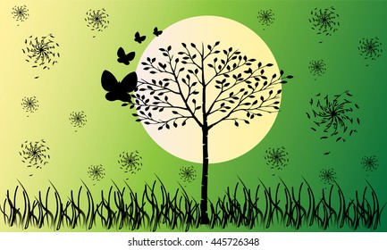 Magic tree illustration