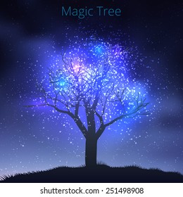 Magic tree - vector illustration