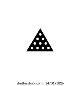 Magic triangle logotype, icon, vector illustration
