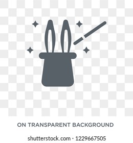Magic trick icon. Magic trick design concept from Circus collection. Simple element vector illustration on transparent background.
