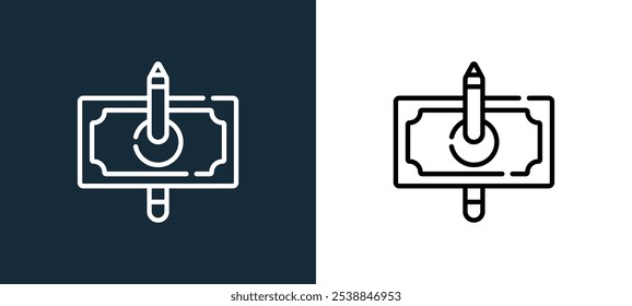 ícone de truque mágico isolado em cores brancas e pretas. ícone vetorial linear do contorno do truque mágico da coleção mágica para aplicativos móveis, web e ui.