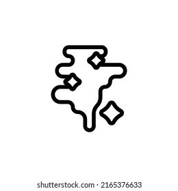 Magic Trick Icon. Line Art Style Design Isolated On White Background